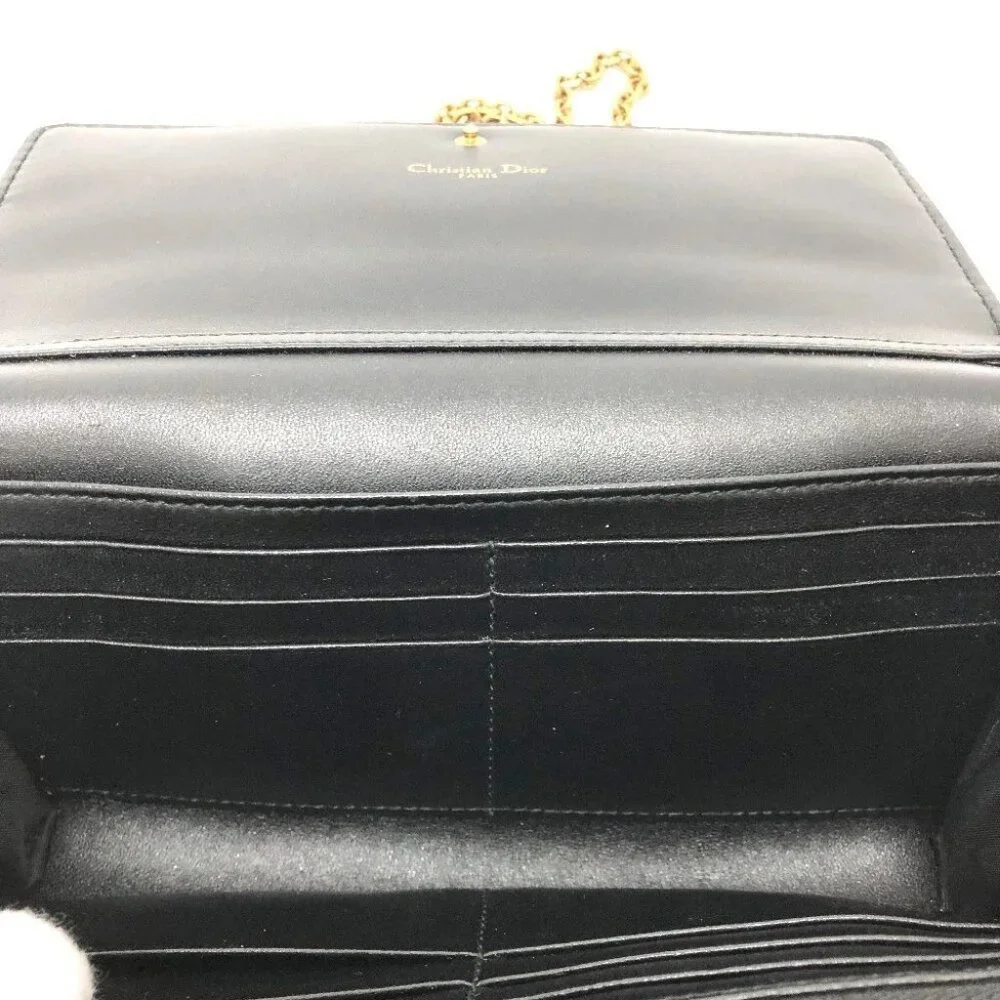 Dior Logo/Crossbody JADIOR bag chain wallet Shoulder Bag Black/GoldHardware